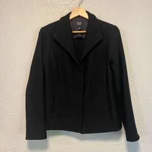 Eileen Fisher Black Wool Blazer